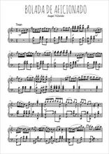 Téléchargez l'arrangement pour piano de la partition de Bolada de aficionado en PDF